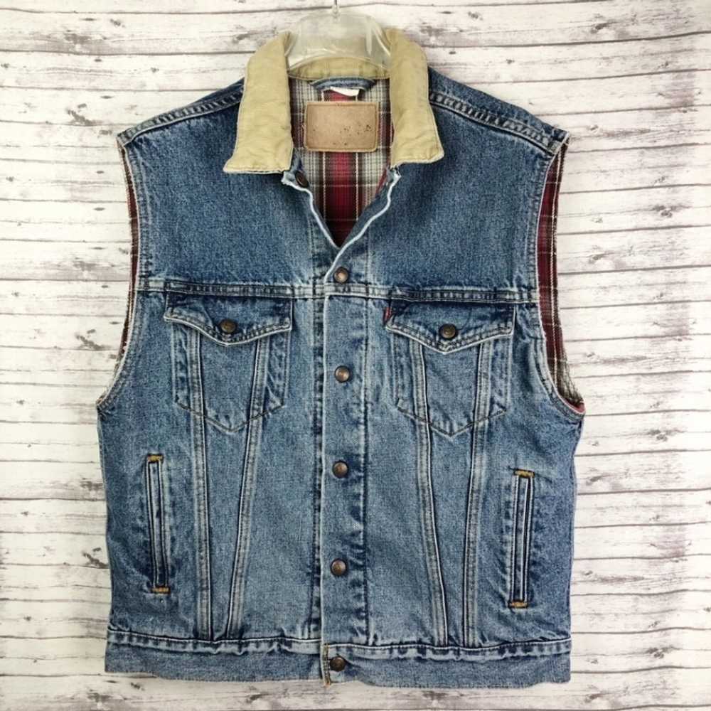 Levi’s Vintage Flannel Lined Denim Vest